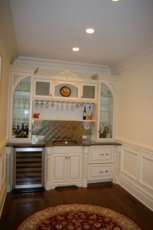 Custom home bar by Top Line Woodworking