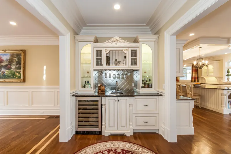 Custom home bar by Top Line Woodworking