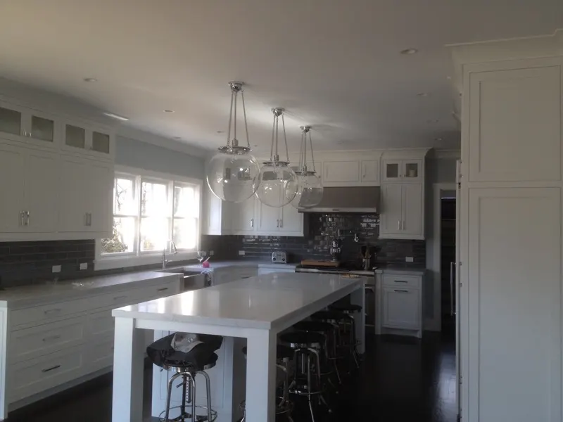 Modern kitchen cabinetry by Top Line Woodworking