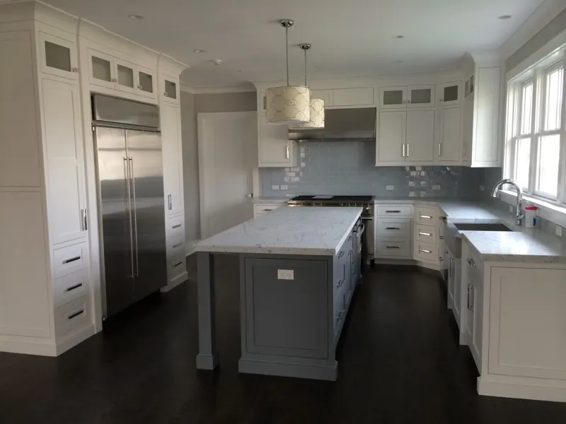 Modern kitchen cabinetry by Top Line Woodworking
