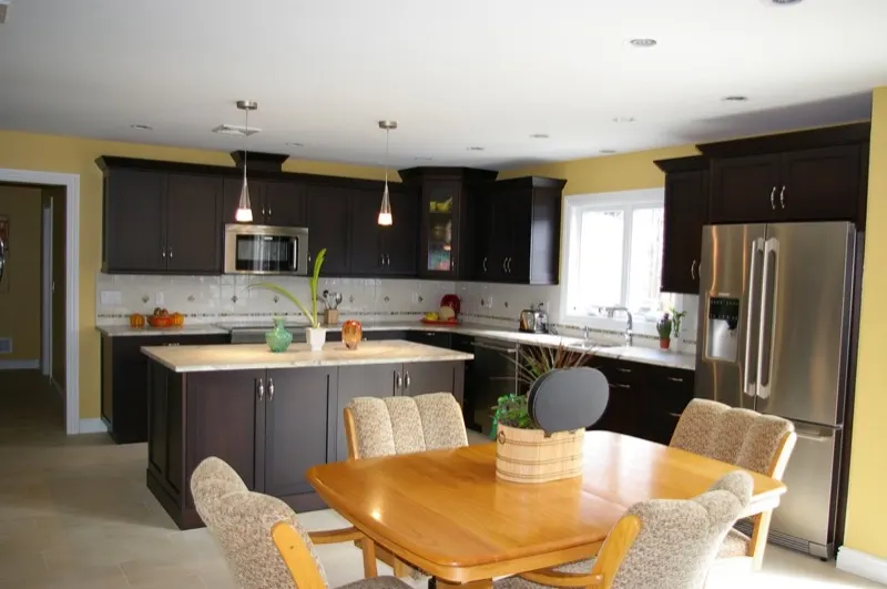 Modern kitchen cabinetry by Top Line Woodworking