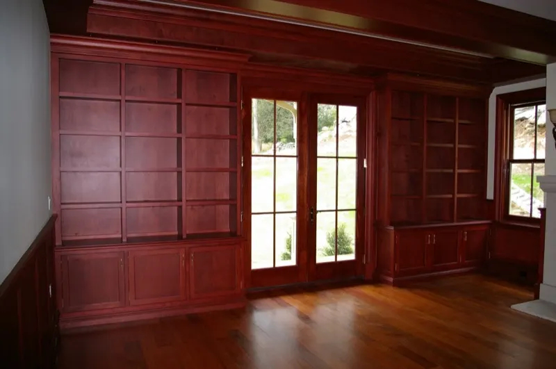 Home office and library built-ins by Top Line Woodworking