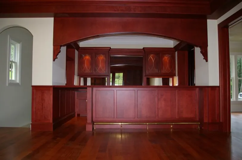 Home office and library built-ins by Top Line Woodworking