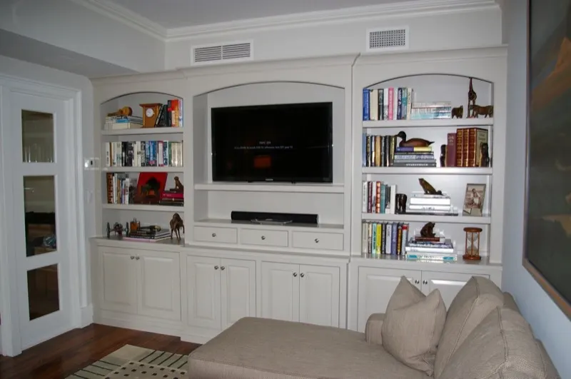 Home office and library built-ins by Top Line Woodworking